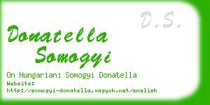 donatella somogyi business card